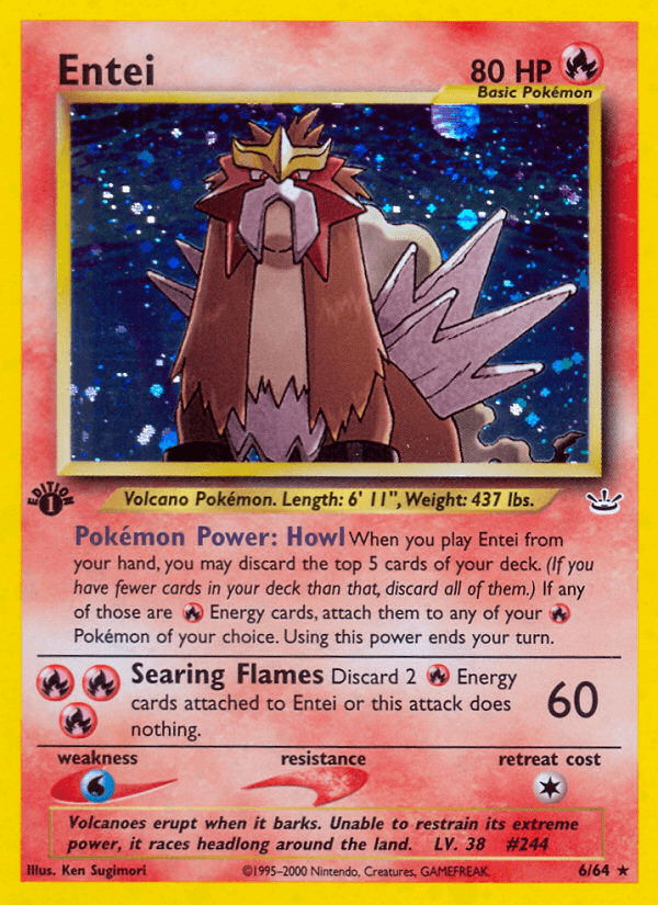 Entei Neo Revelation card