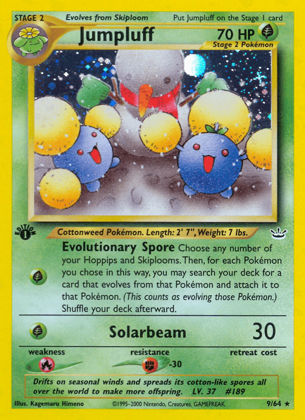 Jumpluff Neo Revelation card