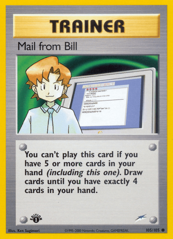 Mail from Bill Neo Destiny card