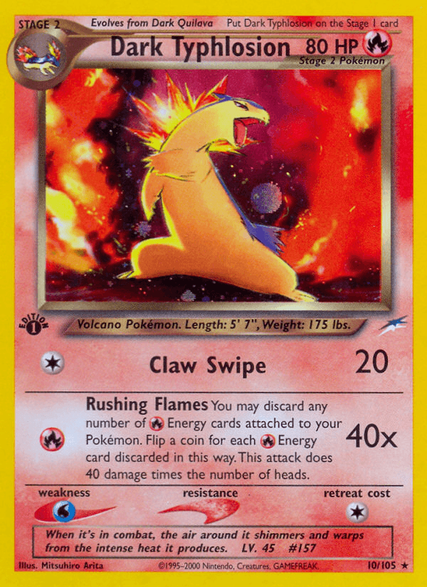 Dark Typhlosion Neo Destiny card