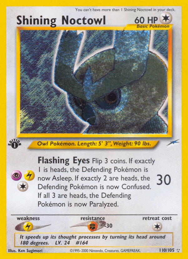 Shining Noctowl Neo Destiny card