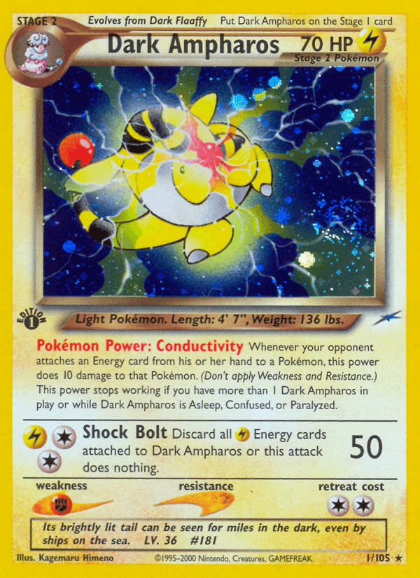 Dark Ampharos Neo Destiny card