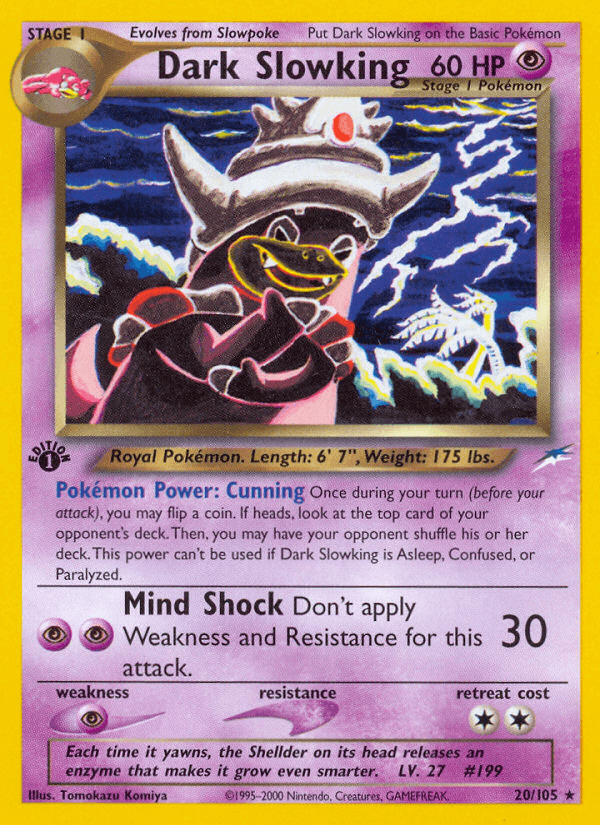 Dark Slowking Neo Destiny card