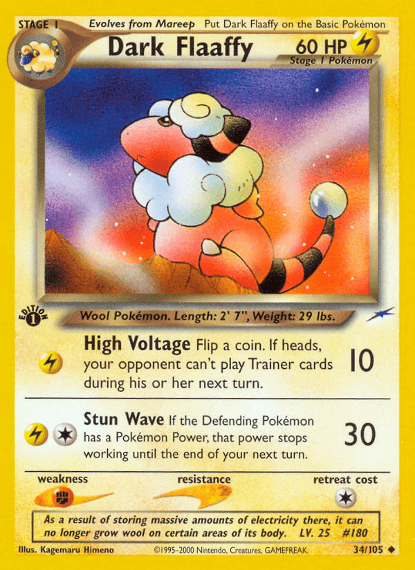 Dark Flaaffy Neo Destiny card