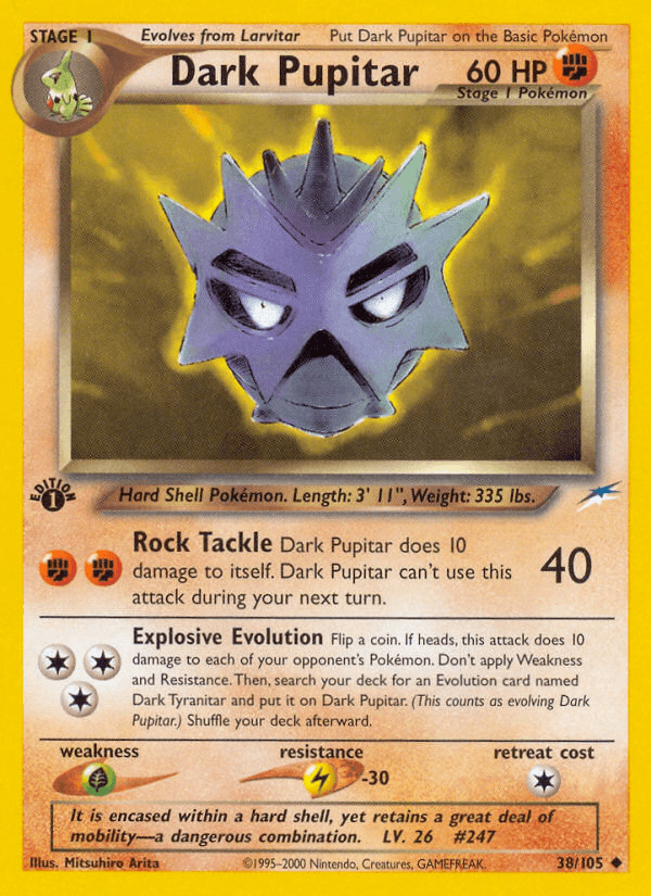 Dark Pupitar Neo Destiny card