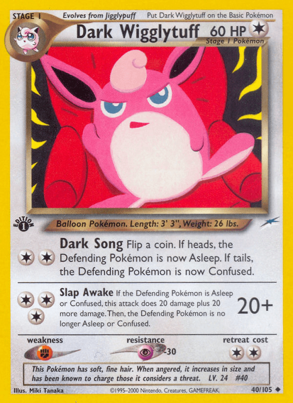 Dark Wigglytuff Neo Destiny card