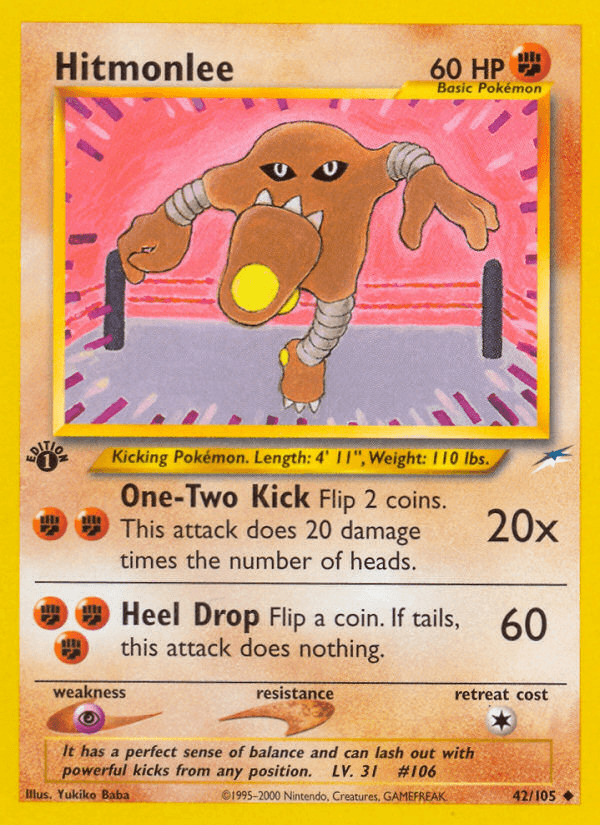 Hitmonlee Neo Destiny card