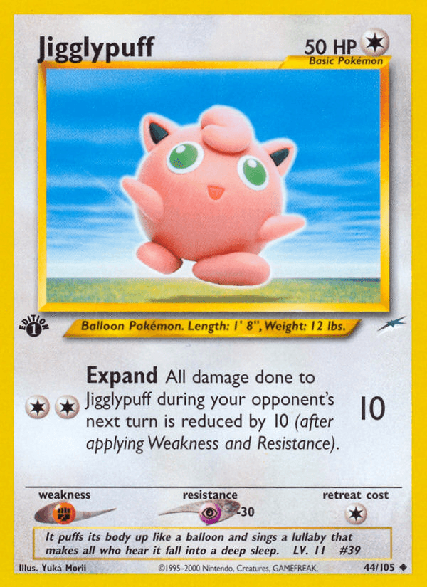 Jigglypuff Neo Destiny card
