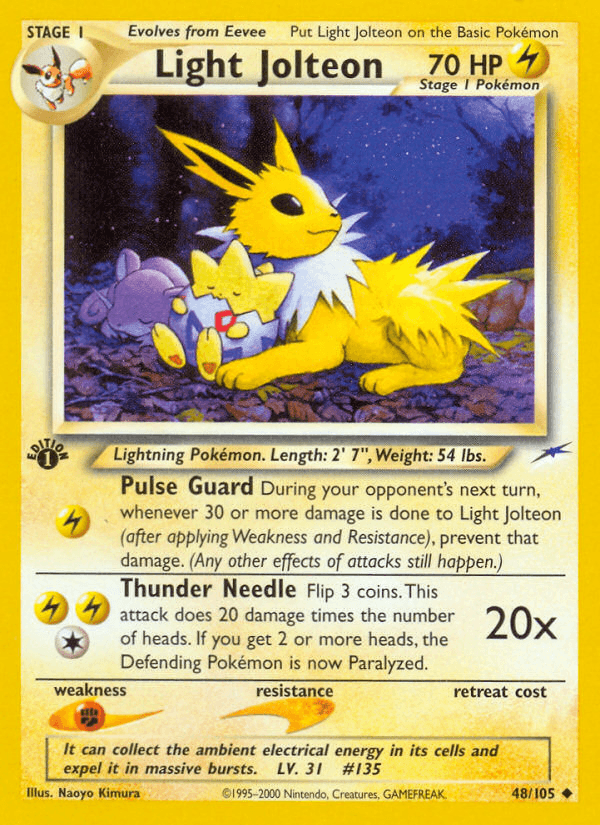 Light Jolteon Neo Destiny card