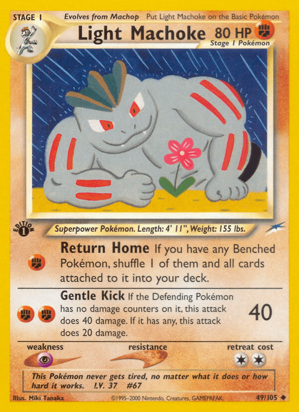 Light Machoke Neo Destiny card