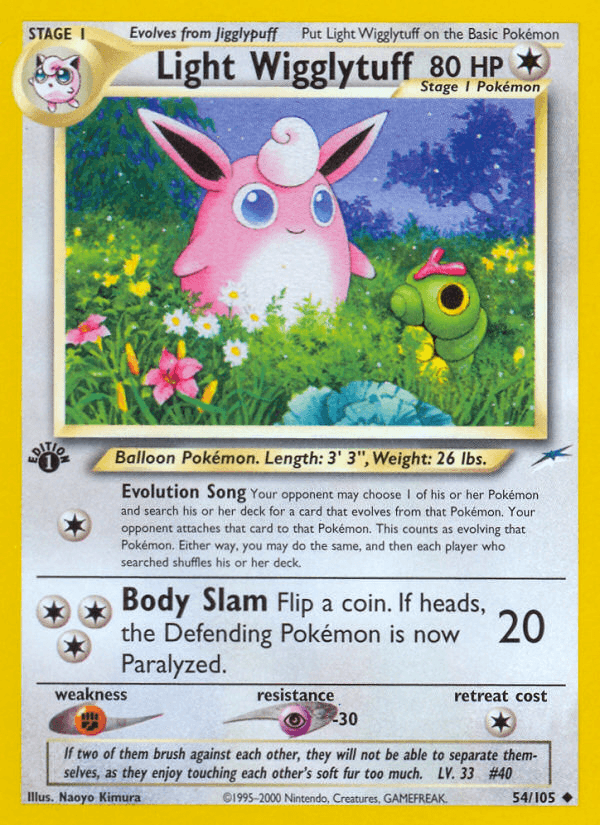 Light Wigglytuff Neo Destiny card