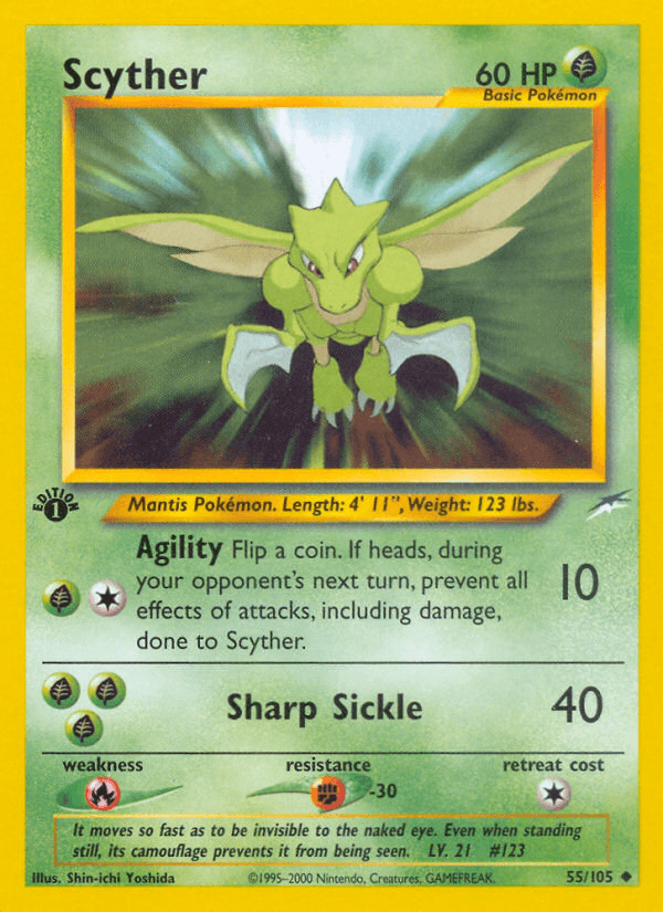 Scyther Neo Destiny card