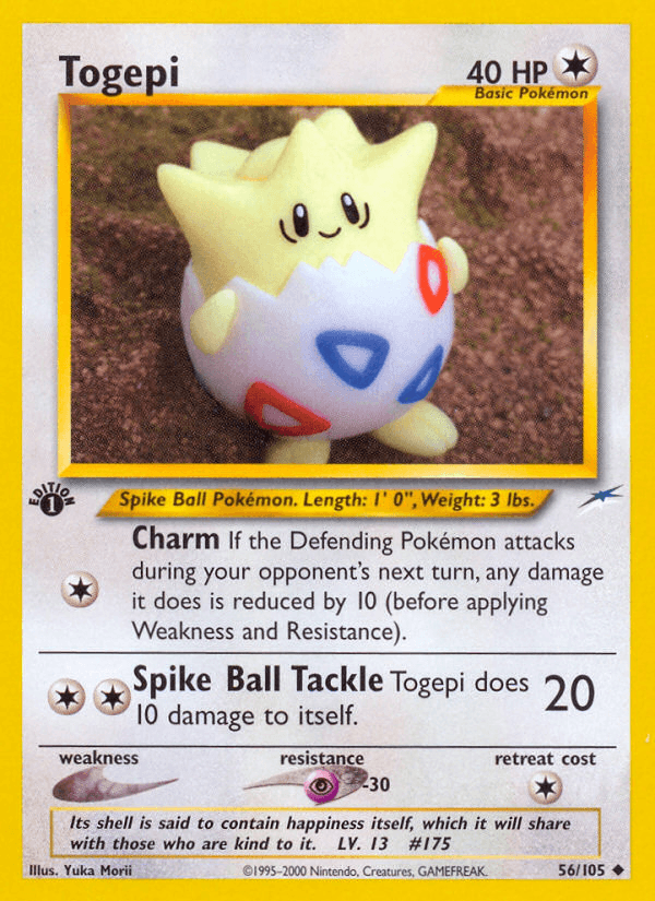 Togepi Neo Destiny card