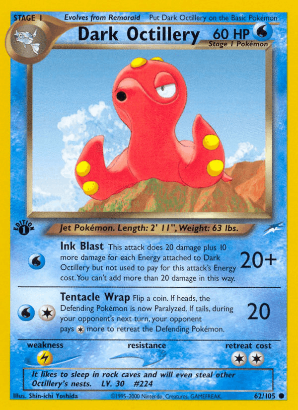 Dark Octillery Neo Destiny card