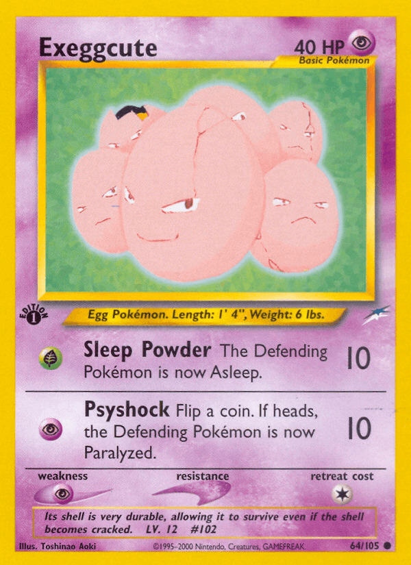 Exeggcute Neo Destiny card