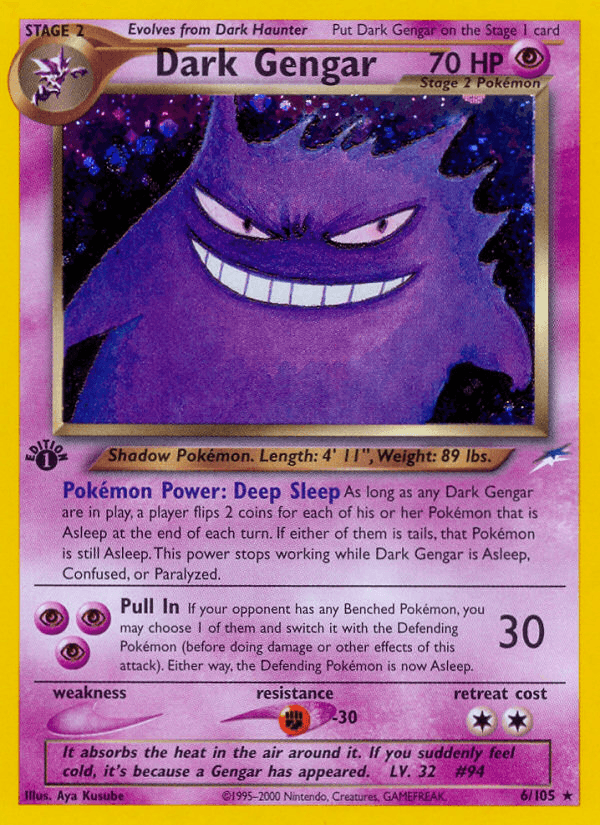 Dark Gengar Neo Destiny card