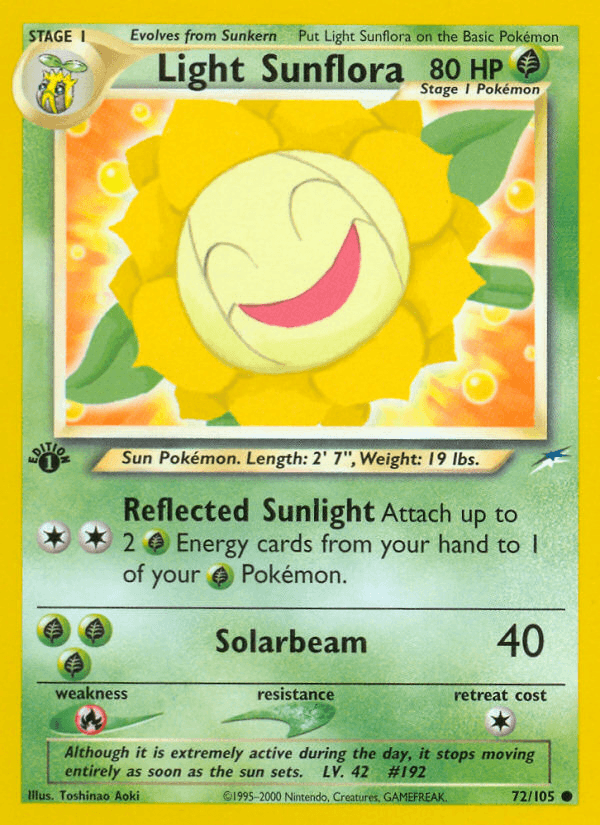Light Sunflora Neo Destiny card