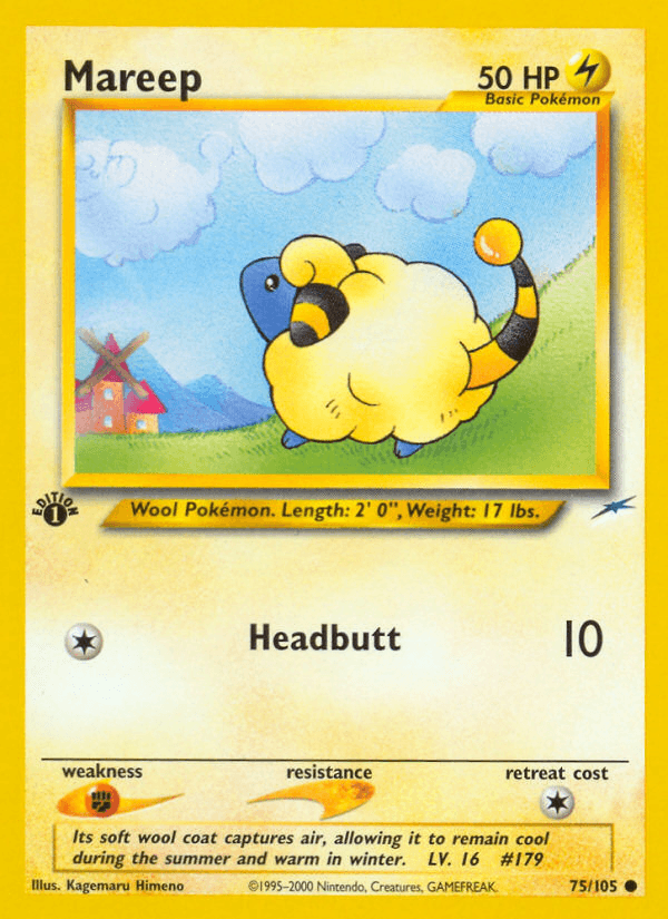 Mareep Neo Destiny card