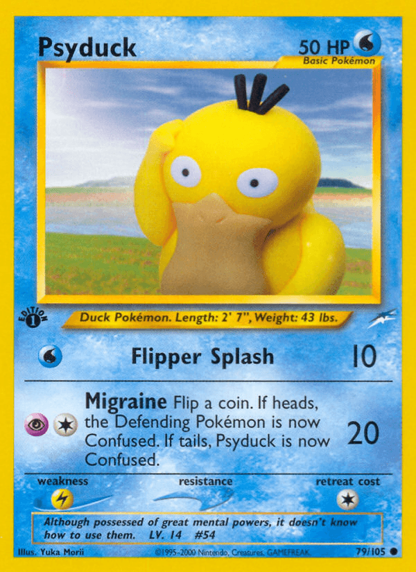 Psyduck Neo Destiny card