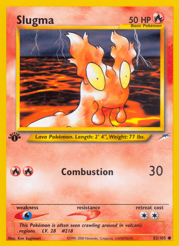 Slugma Neo Destiny card