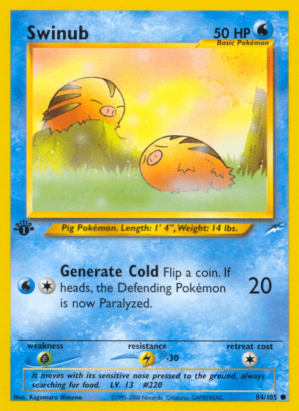 Swinub Neo Destiny card