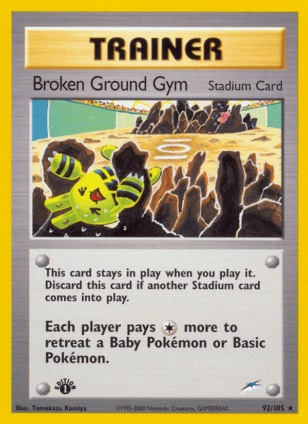 Broken Ground Gym Neo Destiny card