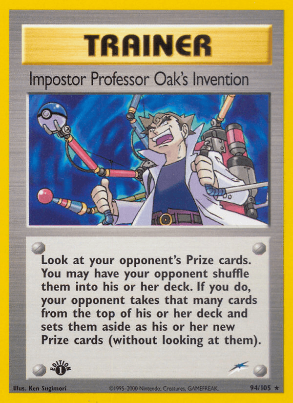 Impostor Professor Oak's Invention Neo Destiny card