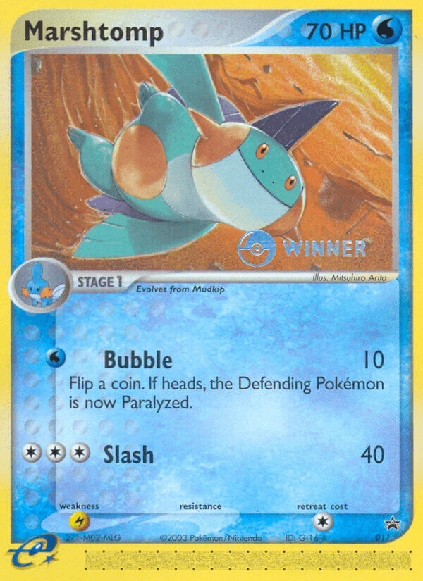 Marshtomp Nintendo Black Star Promos card