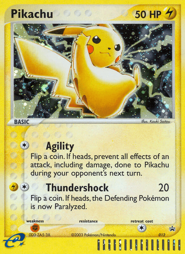 Pikachu Nintendo Black Star Promos card