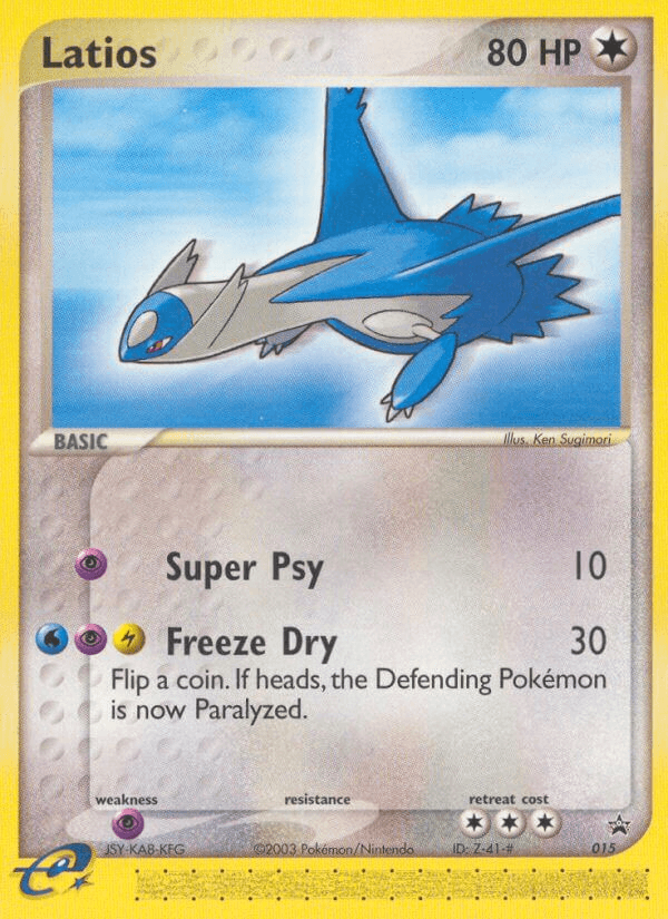 Latios Nintendo Black Star Promos card