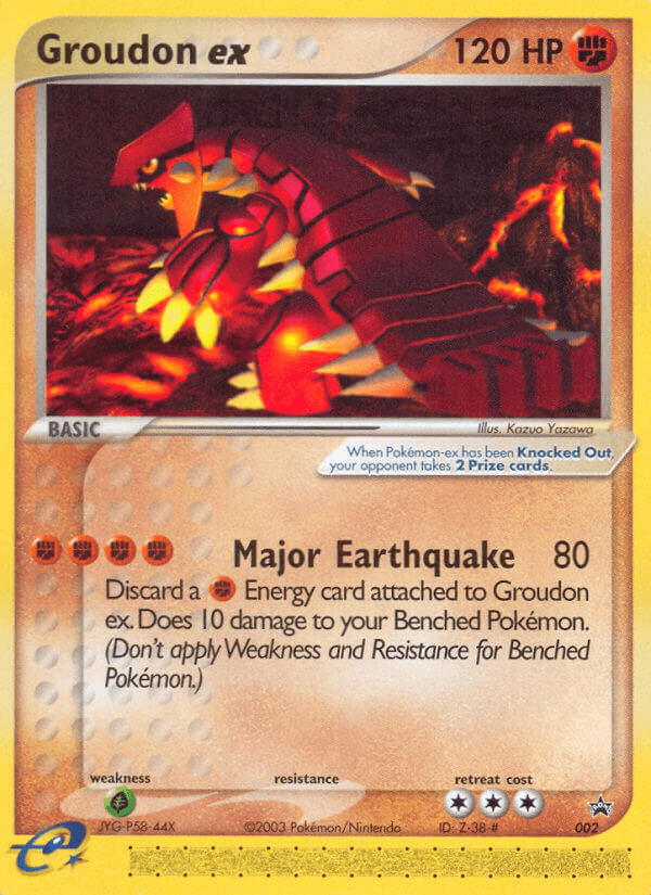 Groudon ex Nintendo Black Star Promos card