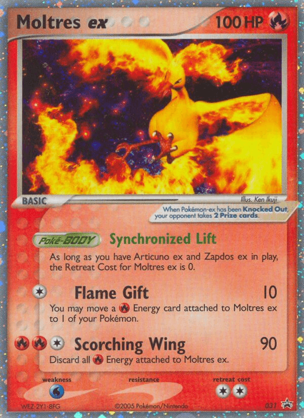 Moltres ex Nintendo Black Star Promos card