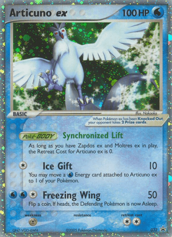 Articuno ex Nintendo Black Star Promos card