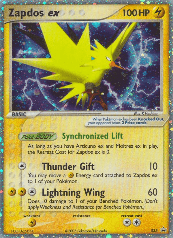 Zapdos ex Nintendo Black Star Promos card