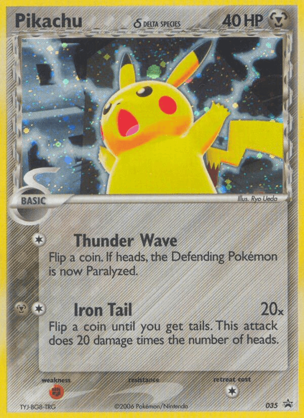 Pikachu δ Nintendo Black Star Promos card