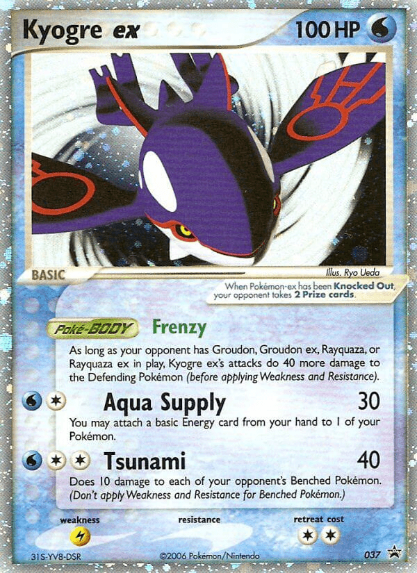 Kyogre ex Nintendo Black Star Promos card