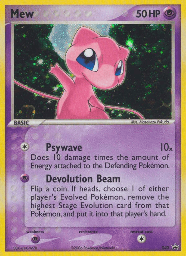 Mew Nintendo Black Star Promos card
