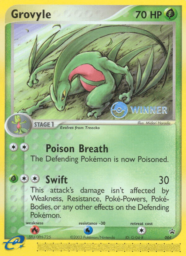 Grovyle Nintendo Black Star Promos card