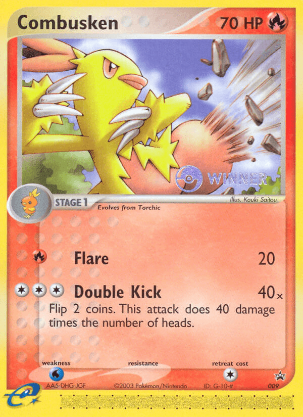 Combusken Nintendo Black Star Promos card