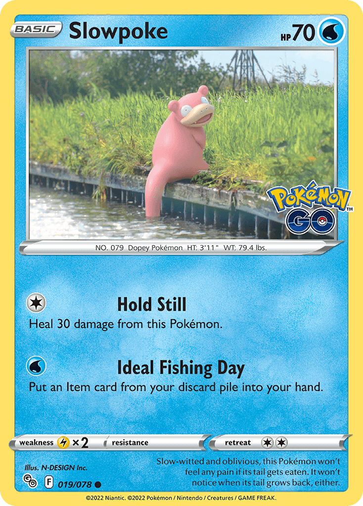 Slowpoke Pokémon GO card