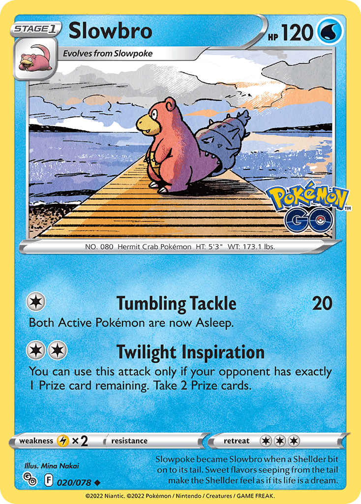 Slowbro Pokémon GO card
