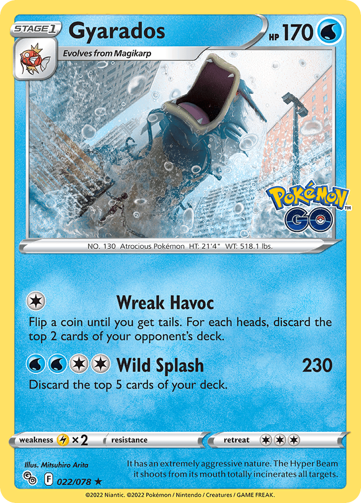 Gyarados Pokémon GO card