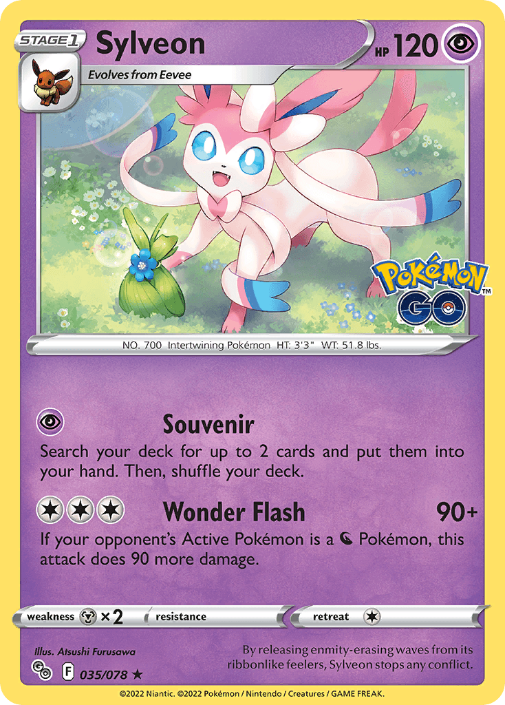 Sylveon Pokémon GO card