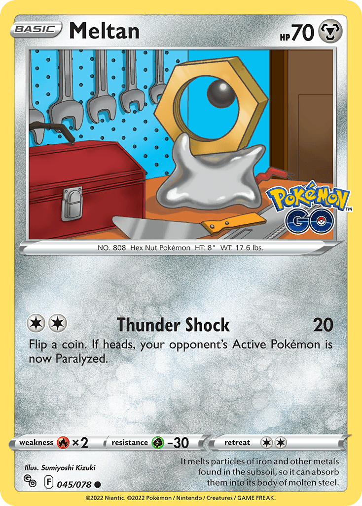 Meltan Pokémon GO card