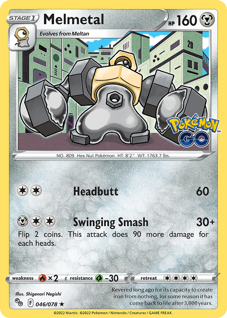Melmetal Pokémon GO card