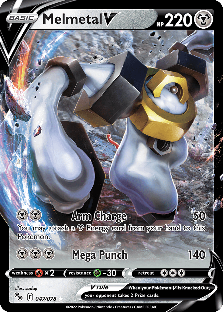 Melmetal V Pokémon GO card