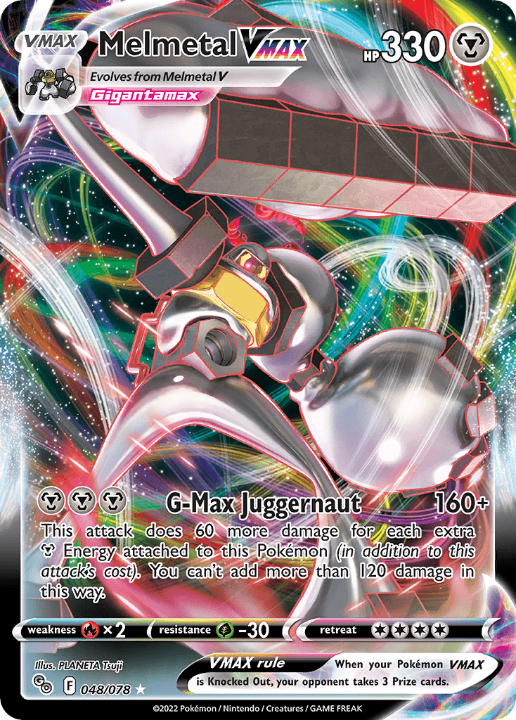 Melmetal VMAX Pokémon GO card