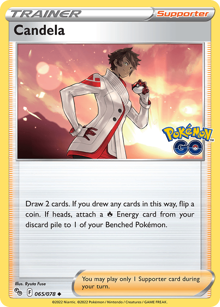 Candela Pokémon GO card