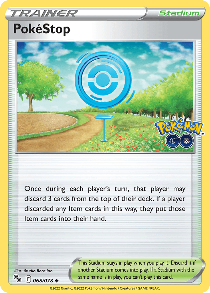 PokéStop Pokémon GO card