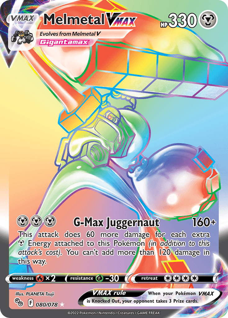 Melmetal VMAX Pokémon GO card